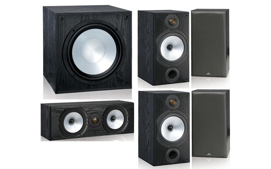 Monitor Audio MR2/MR2/MRcentre/MRW-10 set 5.1 Black