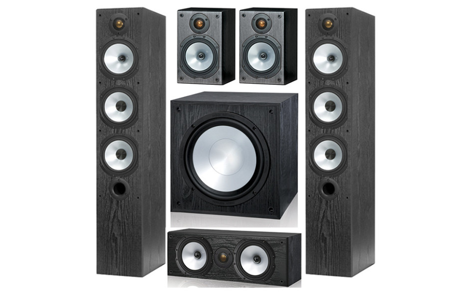 Monitor Audio MR6/MR1/MRcentre/MRW-10 set 5.1 Black