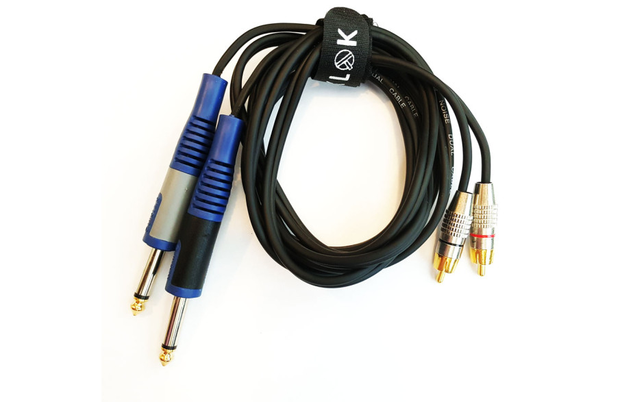Quik Lok TRS to RCA 3m