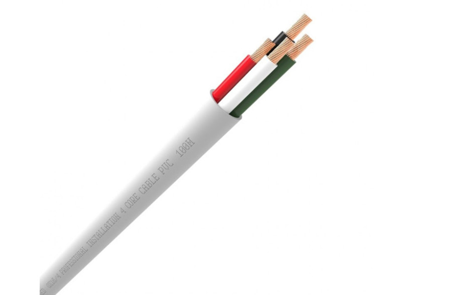 QED QX16/4 100M WHITE PVC FLAME-RET (QE4140)