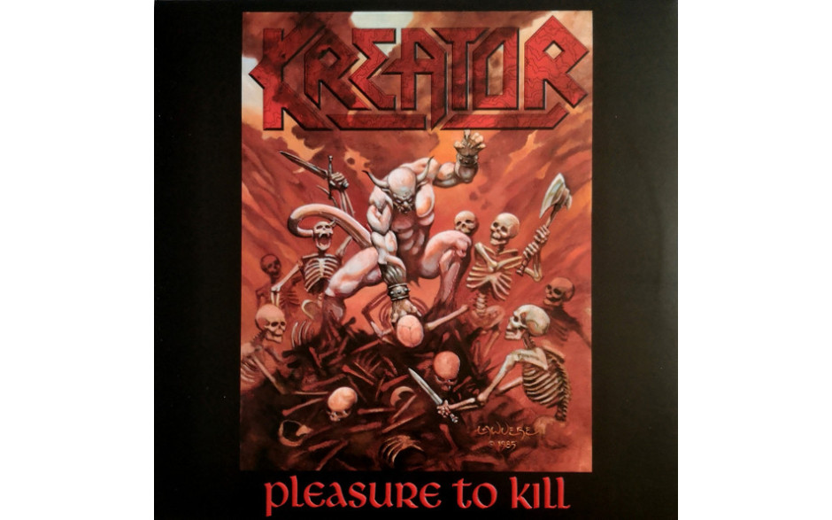 KREATOR - PLEASURE TO KILL 1986/2023 (NOISE116CLP, LTD., CLEAR WITH RED SPLATTER) NOISE/EU MINT (4050538870299)