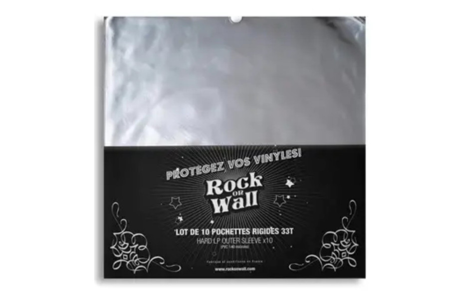 Rock On Wall 10 X Pvc 12 Inch Gatefold Outer Sleeves - 140 Micron