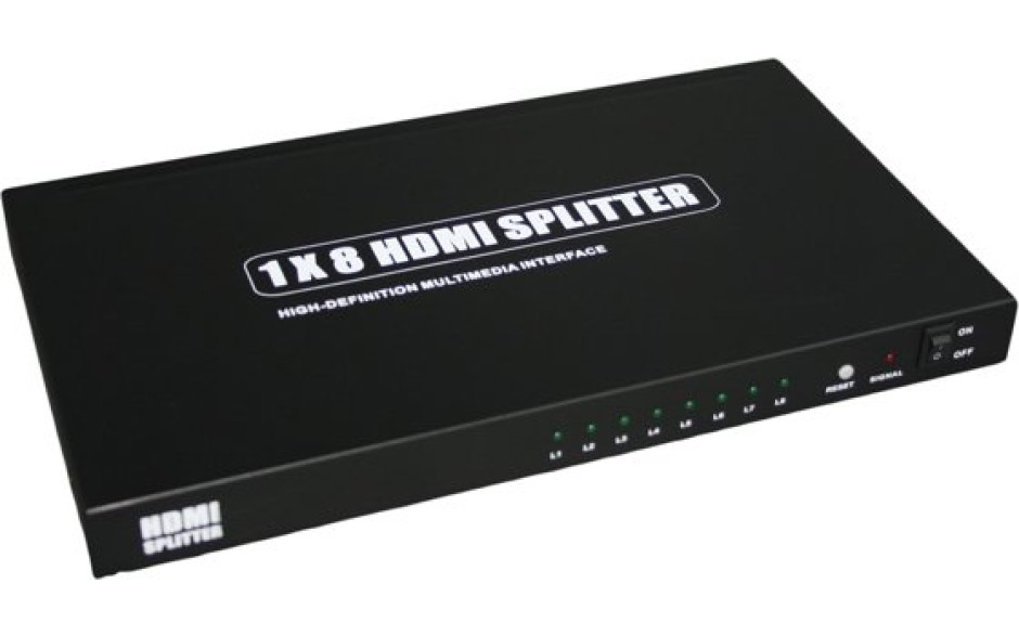 GOLDKABEL HDMI Splitter 8-outputs
