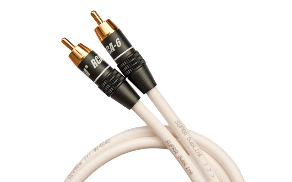 Supra SUBLINK 1RCA-1RCA WHITE 2M