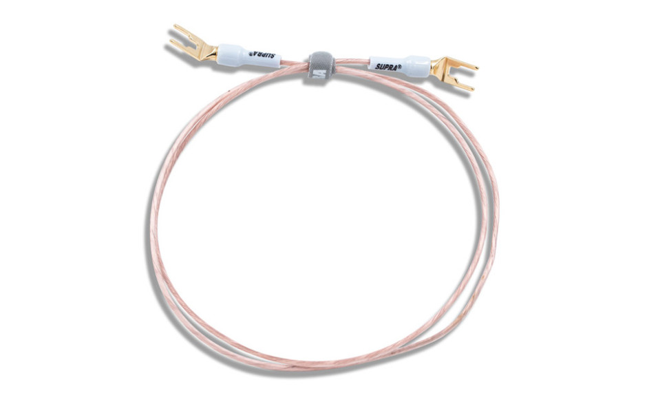 SUPRA GROUND PHONO CABLE WITH SPADES 1M