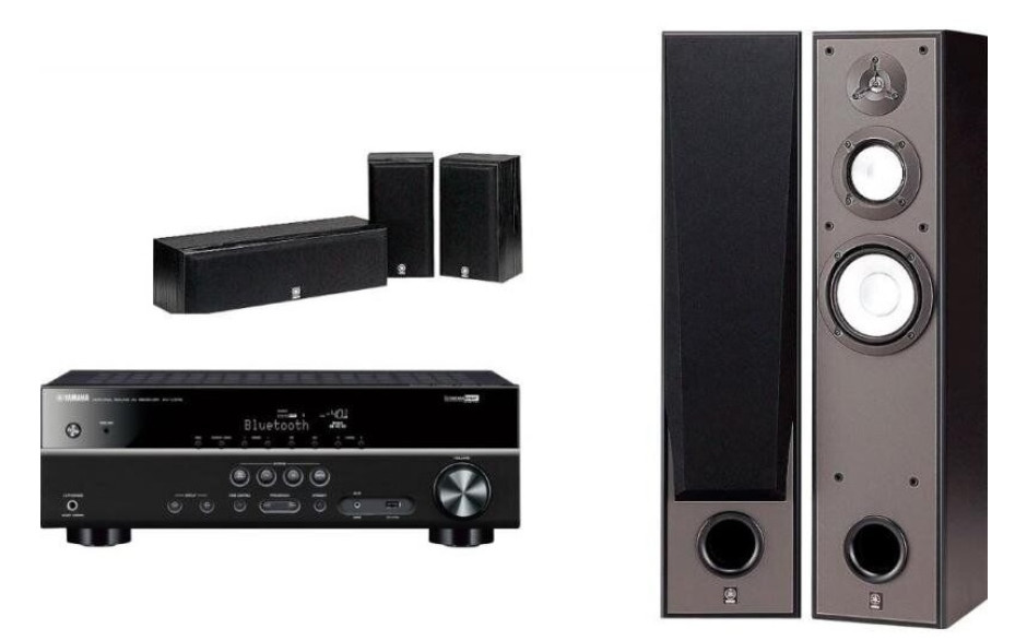 Yamaha Kino SYSTEM 7390 (RX-V385 + NS-7390 + NS-P51) Black