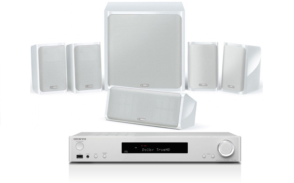 Onkyo TX-L50 + Yamaha NS-P40 White