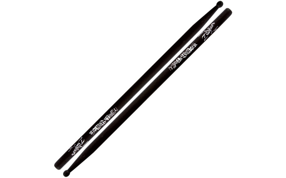 ZILDJIAN TRAVIS BARKER BLACK DRUMSTICKS WOOD BLACK