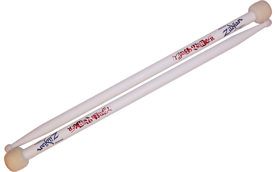 ZILDJIAN TRAVIS BARKER DRUMSTICKS WOOD WHITE