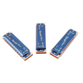 FENDER HARMONICA MIDNIGHT BLUES 3-PACK WITH CASE