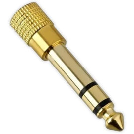 Beyerdynamic Jack adaptor plugged 3,5mm socket to 6,3mm jack gold