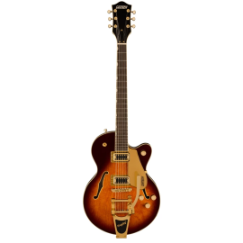 GRETSCH G5655TG ELECTROMATIC CENTER BLOCK JR. SINGLE-CUT WITH BIGSBY AND GOLD HARDWARE BARREL BURST