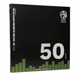 Audio Anatomy 50 X 12" PVC With Flap Outer Sleeves 100 Micron