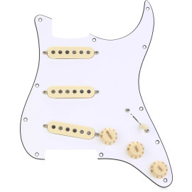 Fender Pre-Wired Strat Pickguard Original '57/'62 Sss Parchent