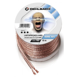 OEHLBACH Speaker Wire SP-25/1000 2x2,50mm clear spool, 10 м.