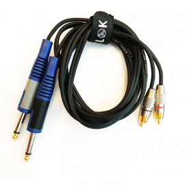 Quik Lok TRS to RCA 1m