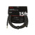 FENDER CABLE DELUXE SERIES 15' ANGLED BLACK TWEED