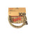 FENDER 10' ANGLED FESTIVAL INSTRUMENT CABLE PURE HEMP BROWN STRIPE