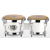 NATAL DRUMS CLASSIC FIBERGLASS BONGO WHITE
