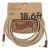FENDER 18.6' ANGLED FESTIVAL INSTRUMENT CABLE PURE HEMP BROWN STRIPE