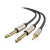 UGREEN AV126 3 5 mm TRS to 2 x 6 3 mm TS, 1 m Gray 10613