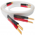 Nordost White lightning, 2x3m is terminated with low-mass Z plugs