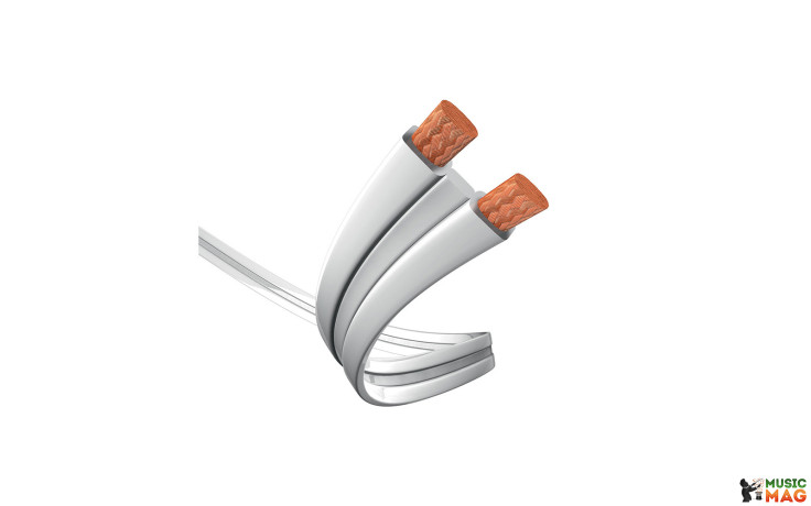 Inakustik Premium LS-Kabel Flat 2 x 2,5 mm² white 130m