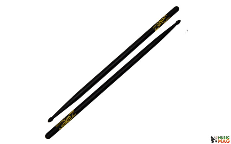 ZILDJIAN 5ACB ACORN TIP WOOD BLACK DRUMSTICKS
