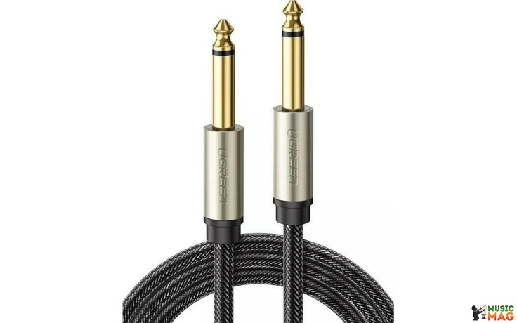 UGREEN AV128 6.3 mm to 6.3 mm Audio Cable Braided, 3 m (Gray)