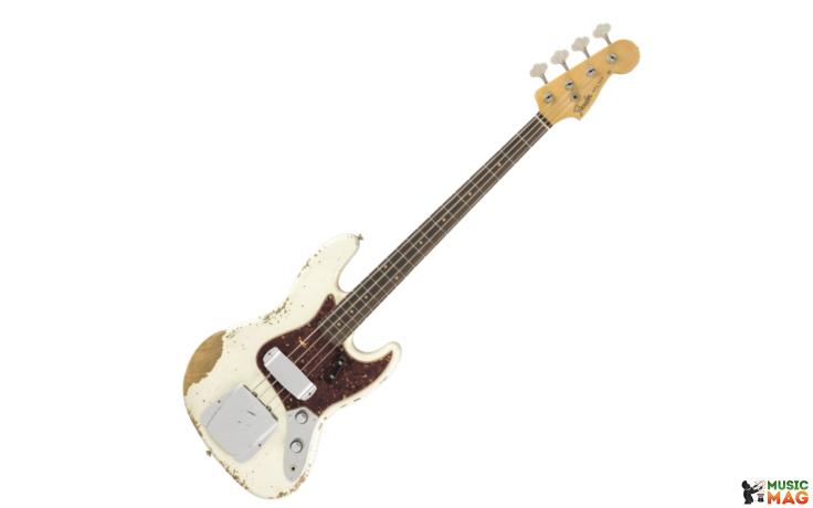 FENDER CUSTOM SHOP 1961 JAZZ BASS HEAVY RELIC OLYMPIC WHITE