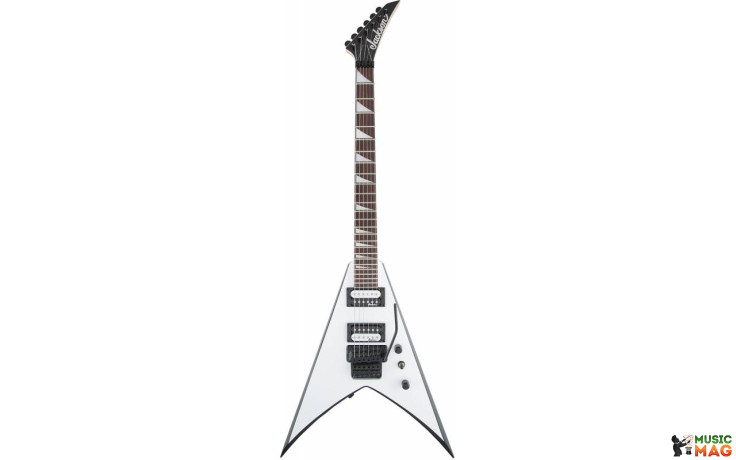 JACKSON JS32 AH KING V WHITE WITH BLACK BEVELS