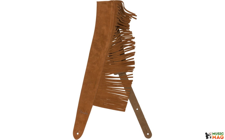 FENDER SUEDE FRINGE STRAP BROWN