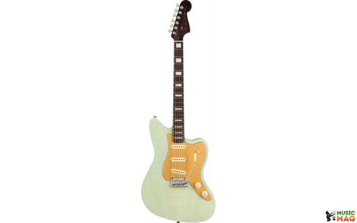 FENDER PARALLEL UNIVERSE II STRAT JAZZ DELUXE TRANSPARENT FADED SEAFOAM GREEN