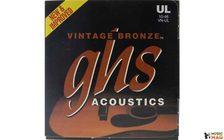 GHS STRINGS VN-UL AC GTR,VINT BRNZ,UL