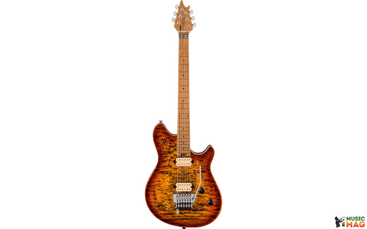 EVH WOLFGANG SPECIAL QM, BAKED MAPLE FINGERBOARD TIGER EYE GLOW
