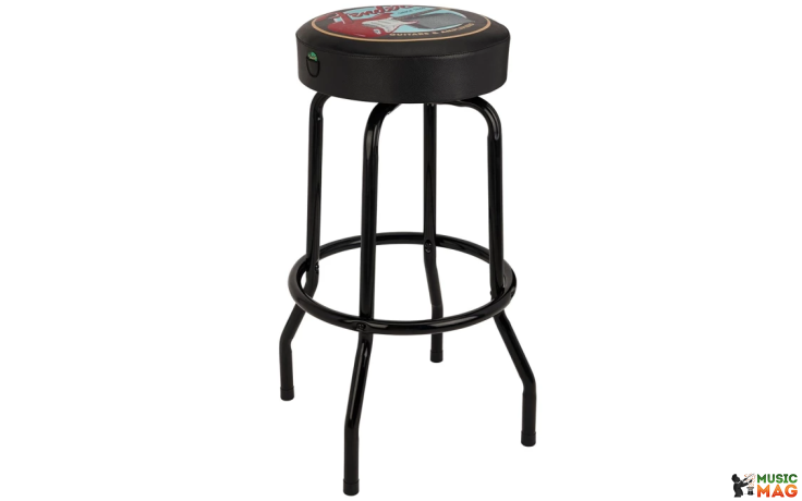 FENDER 30" GUITARS & AMPS PICK POUCH BARSTOOL, BLACK