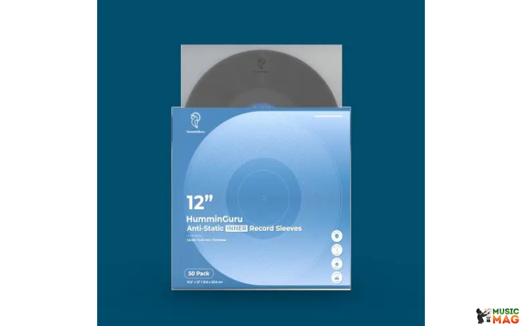 HumminGuru 12" Anti-Static Inner Sleeves 50 Pack (HG08-4)