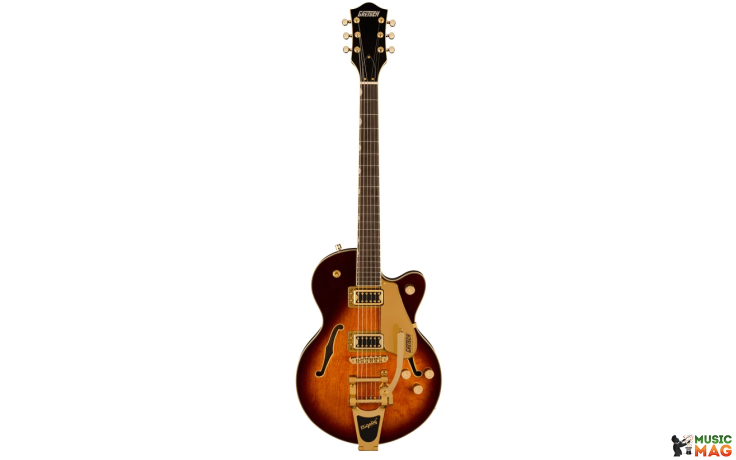 GRETSCH G5655TG ELECTROMATIC CENTER BLOCK JR. SINGLE-CUT WITH BIGSBY AND GOLD HARDWARE BARREL BURST