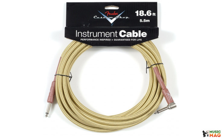 FENDER CUSTOM SHOP PERFORMANCE CABLE 18 6 ANGLED TW