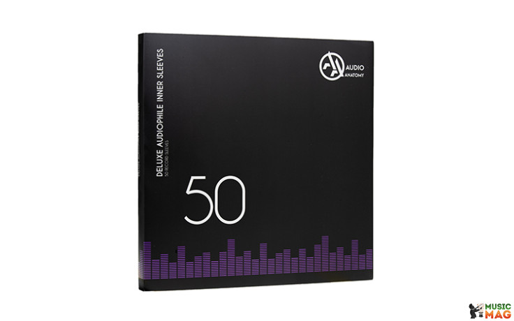 Audio Anatomy 50 X 12" Deluxe Audiophile Antistatic Inner Sleeves Black