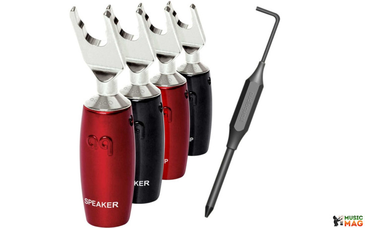 AUDIOQUEST spc 507 Series Multi-Spade Silver set of 6