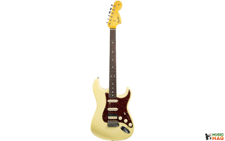 FENDER CUSTOM SHOP LIMITED EDITION '67 STRATOCASTER HSS JOURNEYMAN RELIC AGED VINTAGE WHITE