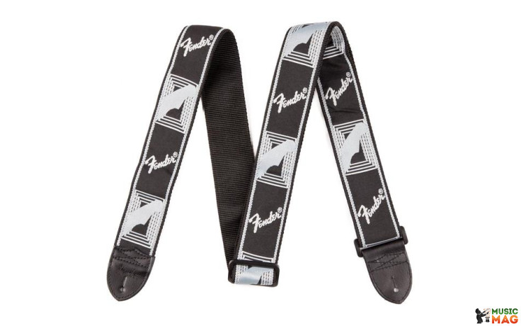 FENDER STRAP BLACK LT GREY DK GREY MONO