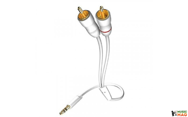 Inakustik Star 3,5mm Mini Jack > 2 x RCA white 0,75m