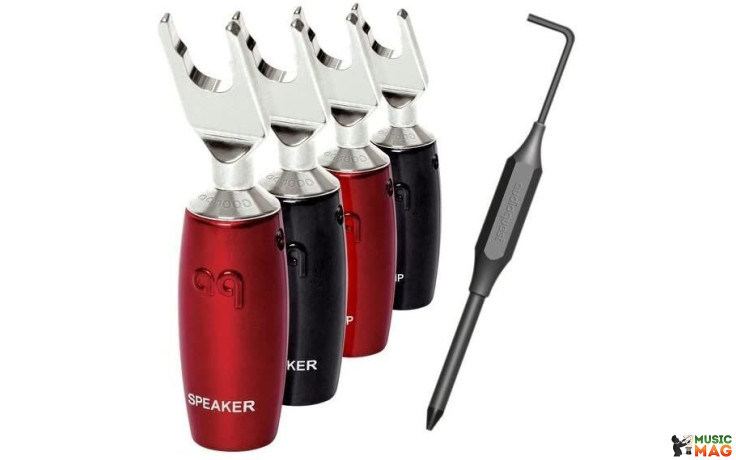 AUDIOQUEST spc 1007 Series Multi-Spade Silver set of 4