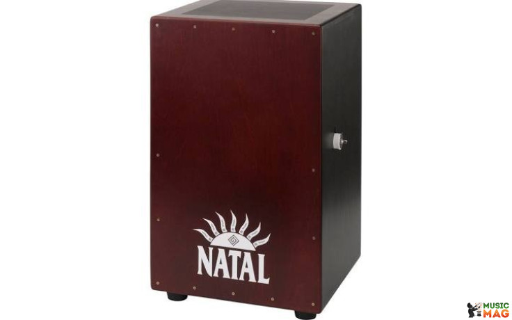 NATAL DRUMS CJAN-L-SW-BR CAJON LARGE BLACK WITH DARK RED PANEL