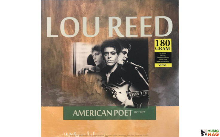 LOU REED AND THE TOTS - AMERICAN POET (LIVE 1972) 2017 (CL74337) CULT LEGENDS/EU MINT (8717662574337)
