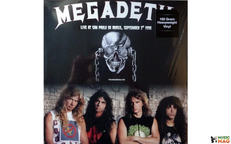 MEGADETH - LIVE AT SAN PAOLO DO BRASIL, SEPTEMBER 2ND 1995 2017 (DOR2126H, White) DOL/EU MINT (0889397521264)
