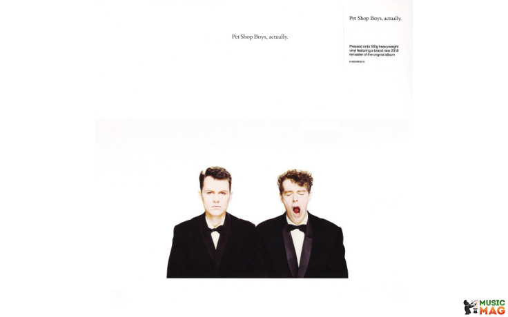PET SHOP BOYS - ACTUALLY 1987/2018 (0190295832612, 180 gm.) PARLOPHONE/EU MINT (0190295832612)