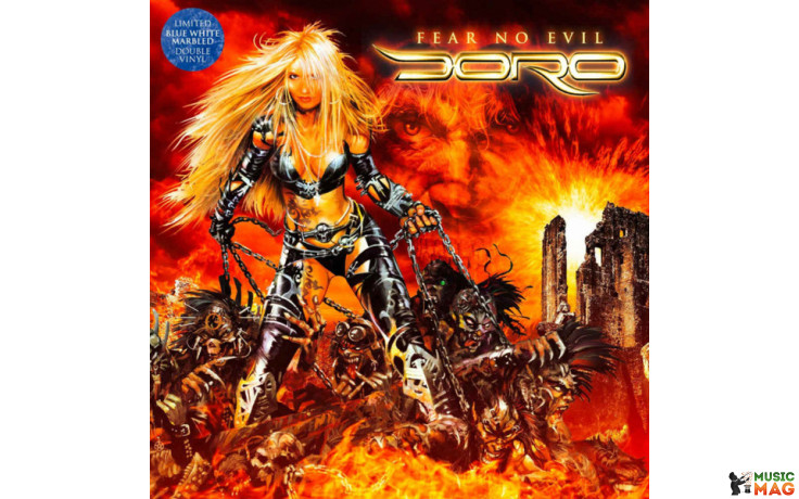 DORO - FEAR NO EVIL 2 LP Set 2009/2022 (RDP0006-VM, LTD., Blue/White) RARE DIAMONDS/EU MINT (4250444188918)